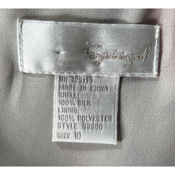 Spiegel Womens Size 10 100% Silk‎ V Neck Artzy Print Dress - Picture 5 of 5